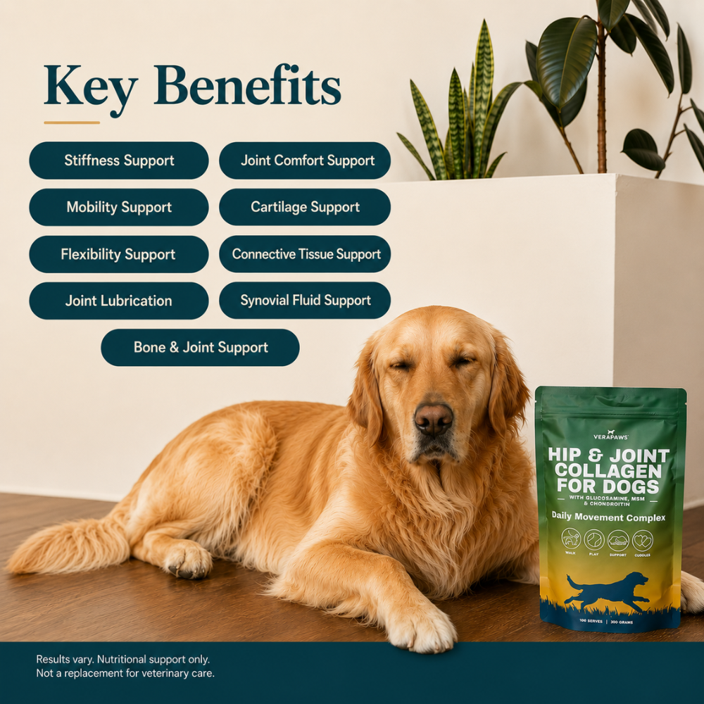 VeraPaws Joint & Mobility routine