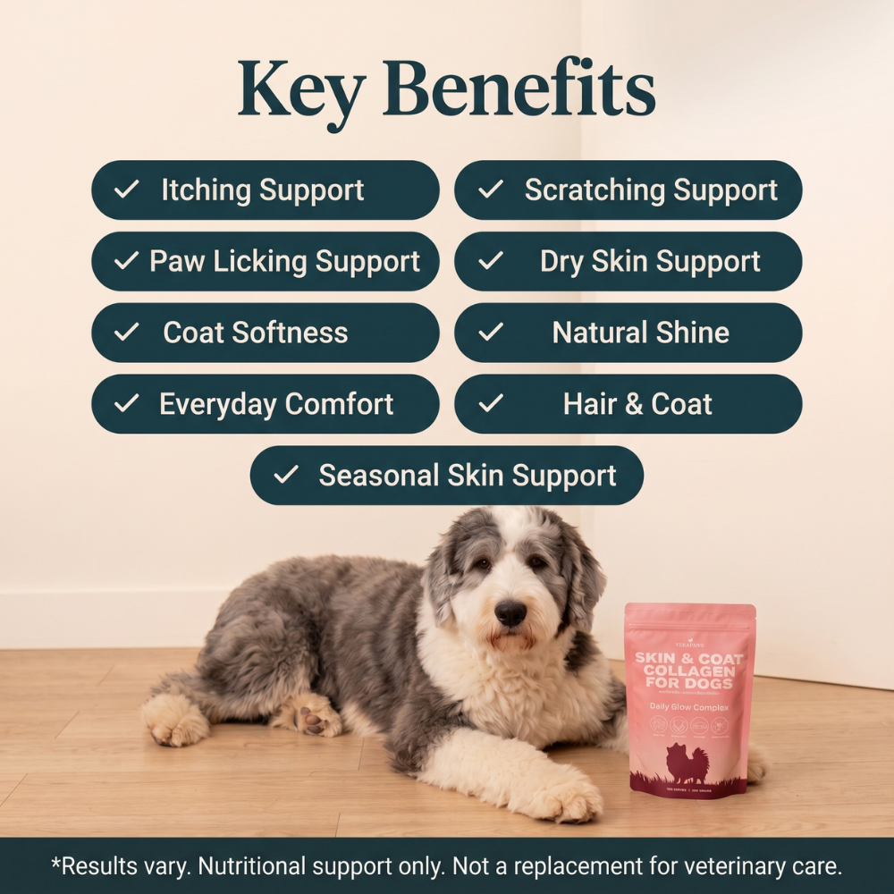 VeraPaws Skin & Coat routine